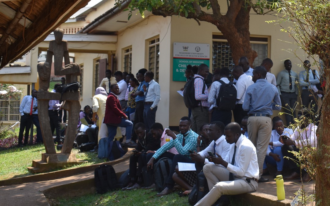 Groups waiting to present