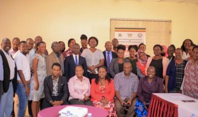 Parenting Agenda Consortium members take a picture at the launch of the National Parenting Guidelines Draft Manual